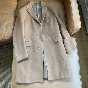 Hickey Freeman 100% camel hair top coat